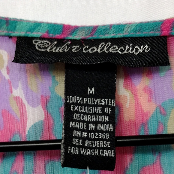 NWT Club Z Colletion Artsy Dress Women's M Multicolor Retro 90s Y2K Party - Picture 9 of 10